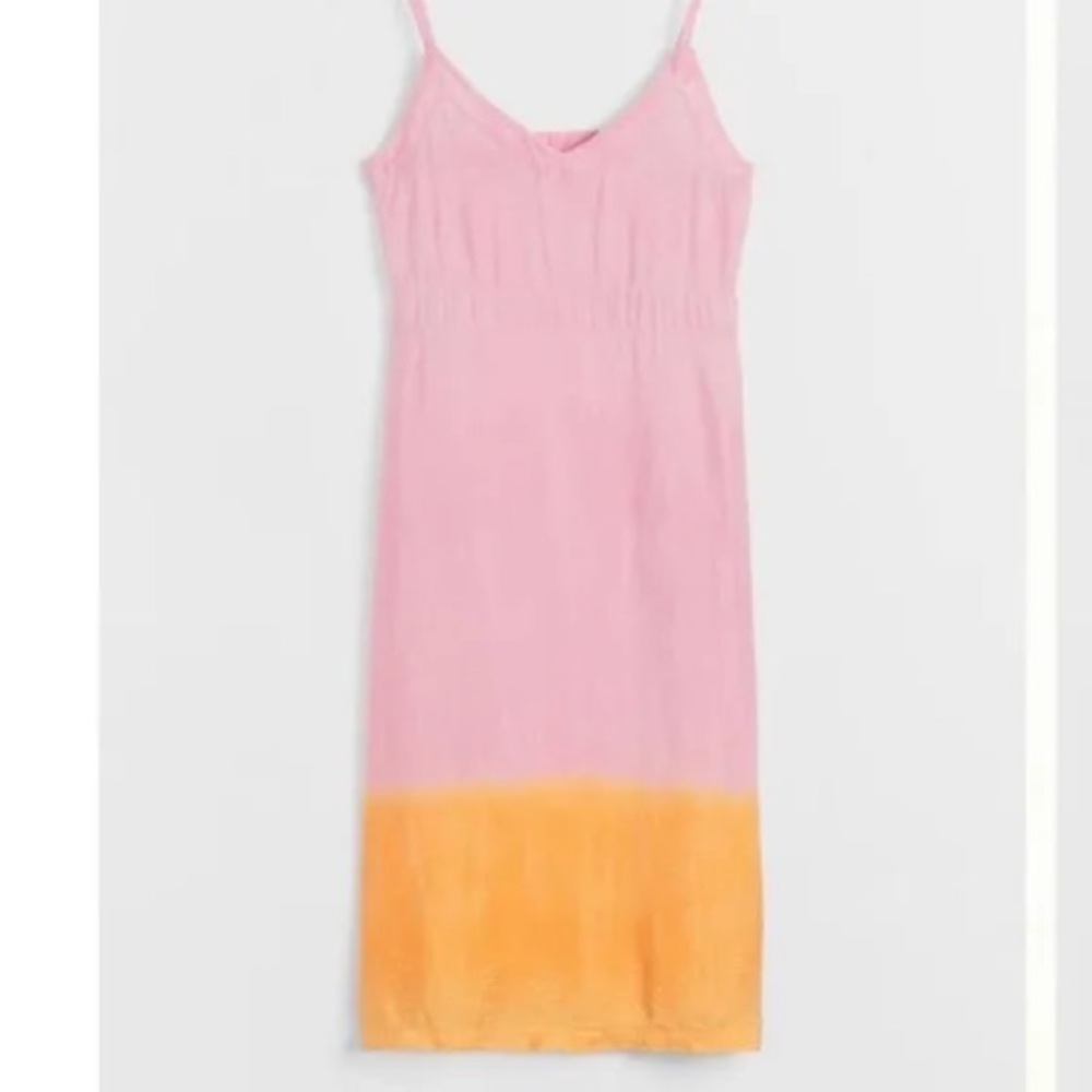 Lacusa slip dress from Anthropologie. Best colors ever and easiest slip dress!